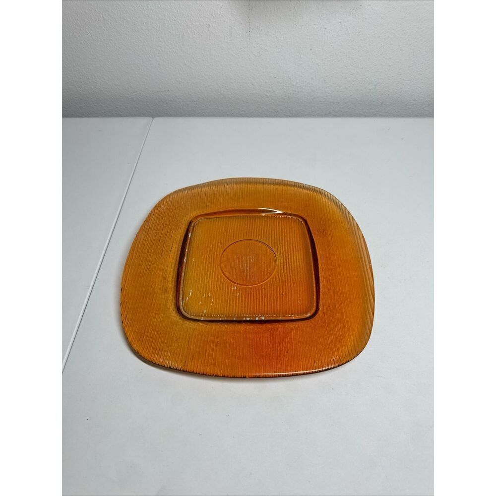 Rare Vintage Depression Glass 12” Plate Orange 🍊 See Description